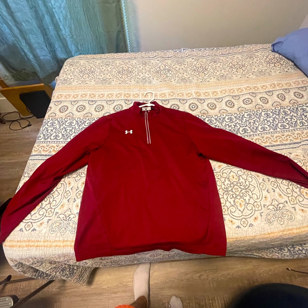 Red Under Armour 1/4 Zip